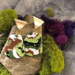 Polymer clay earrings